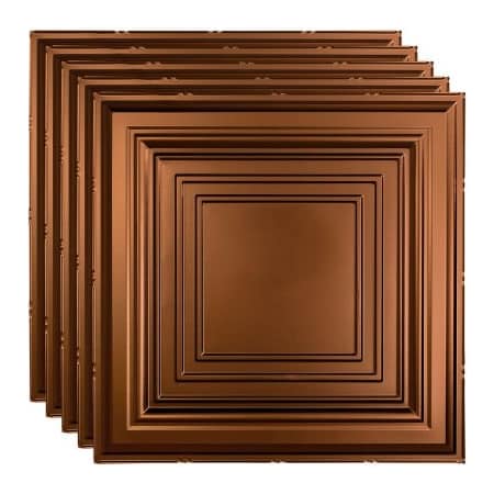 Acoustic Ceiling Products Fasade Traditional Syle No 3 - 23-3/4 x 23-3/4 PVC Lay In Tile in Oil Rubbed Bronze - PL5426